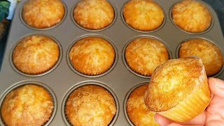 Préparez les en 2 minutes  Muffins doux et moelleux  Recette facile et rapide [upl. by Ardnwahs]