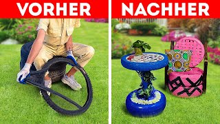 DIY Gartenmöbel aus MÜLL hergestellt [upl. by Frey]