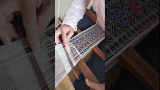 The handweaving of Li brocade patterns traditionalart chineseculture artwork weaving brocade [upl. by Yllil]