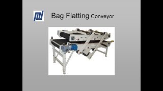 Bag Flattening Conveyor JEM Model BF10 Bag Flattener [upl. by Market]