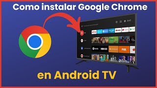 Como instalar Google Chrome en Android TV Fire Stick TV Box ✔️ 2024 [upl. by Aiyot138]