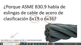 Cable 6x19 y 6x36 para eslingas según ASME B309 [upl. by Benn]