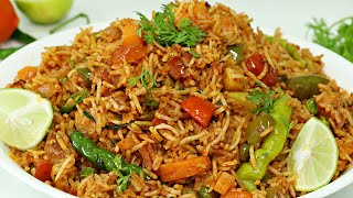 Tawa Pulao  Mumbai Street Style  Easy amp Quick Pulao Recipe  Indian Rice Recipe [upl. by Iuqcaj]