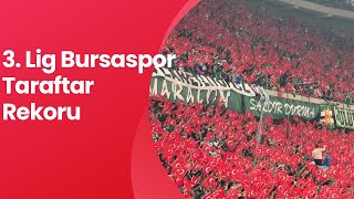 Türkiye 3 Lig’de Bursaspor Taraftar Rekoru Kırmaya Devam Ediyor [upl. by Princess]