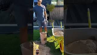 Amazing pavement work diy construction landscaping [upl. by Ellenuahs]