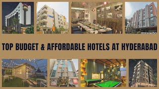 Top budget amp affordable hotels at Hyderabad in 2024 [upl. by Aniweta]