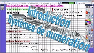 Tuto 1Introduction aux systèmes de numérationmaths appliquéesمقدمة لانظمة الترقيم في المعلوميات [upl. by Atrebla]