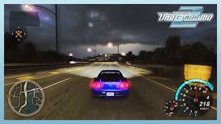 Need For Speed Underground  2 Fast 2 Furious Engine Sound Mod  Nissan Skyline GTR34 [upl. by Ethelin]