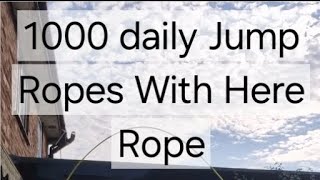 Day 2 of 1000 daily Jump Rope [upl. by Cock570]