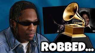 Was Travis Scott ROBBED at the Grammys [upl. by Sillad]