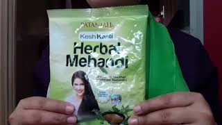 Patanjali keshkanti herbal mehndi reviewmust watch n please share this vedio [upl. by Diskson]