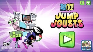 Teen Titans Go Jump Jousts  Become the Jumpiest Jumping Jouster of All Time CN Games [upl. by Eidak429]