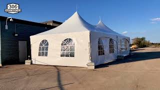 Tent Setup 📍CN Yard Office Saskatoon📍  306 Party Rentals [upl. by Flavio]