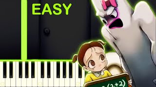 GARTEN OF BANBAN OPEN DOOR  GHS ANIMATION  EASY Piano Tutorial [upl. by Siri363]