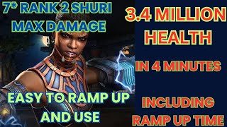 7 Rank 2 Shuri Max Damage No Boosts No Synergies [upl. by Elyad]