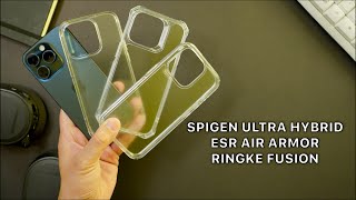 BEST CLEAR CASES iPhone 15 Pro Spigen Ringke amp ESR Air Armor [upl. by Torie]