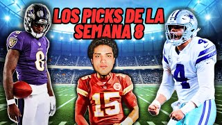 LOS PICKS DE LA SEMANA 8 EN LA NFL ¿Dak le ganara a Purdy [upl. by Hooper108]