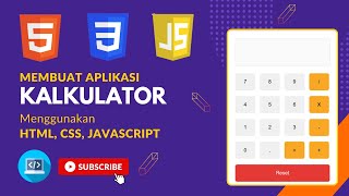 Membuat Kalkulator Sederhana dengan HTML CSS dan JavaScript [upl. by Doolittle]