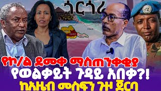 á‹¨áŠ®áˆ á‹°áˆ˜á‰€ áˆ›áˆµáŒ áŠ•á‰€á‰‚á‹« á‹¨á‹ˆáˆá‰ƒá‹­á‰µ áŒ‰á‹³á‹­ áŠ á‰ á‰ƒ áŠ¨áŠ á‹œá‰¥ áˆ˜áˆµááŠ• áŒ‰á‹ áŒ€áˆ­á‰£  Azeb Mesfin  TPLF  Colonel Demeke Zewdu [upl. by Almeeta]