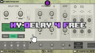 🎚 HYDelay 4 Free  Free VST Plugin  Ducking Delay [upl. by Aubrette]