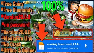 Cooking Fever Mod Apk Unlimited Coins and Gems Version 2000 MediaFire Link [upl. by Aetnahc453]