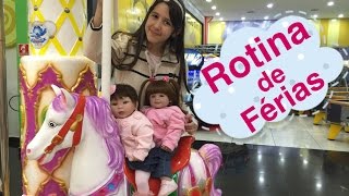 Rotina de férias da minha bebê reborn e da adora doll em um fim de semana [upl. by Amory]