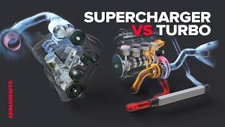 How Superchargers vs Turbos Work [upl. by Seuguh406]