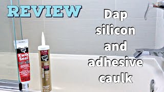 Dap kitchen and bath sealant  silicone versus caulk  how to caulk and seal a bathroom [upl. by Carper]