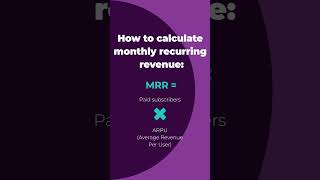 How to calculate monthly recurring revenue MRR [upl. by Esten21]