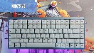 KBD75 V3 Keyboard Typing Sound [upl. by Oniskey747]