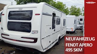 Fendt Apero 495 SKM 2023 Wohnwagen mit Etagenbett Festbett und Seitensitzgruppe 😍 [upl. by Anits]