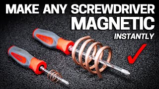 How to MAGNETIZE Screwdrivers Bits amp Tools INSTANTLY [upl. by Fortuna629]