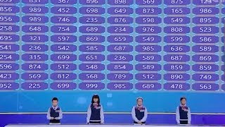 Impossible Challenge Teenagers mentally calculate 100 3digit numbers in seconds [upl. by Edveh81]