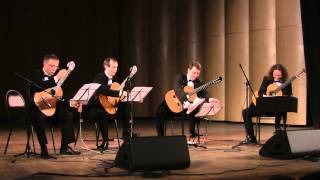 Guitar Quartet – Tatarkin Nomerovsky Murin Illarionov – Carmen Suite 4 parts [upl. by Elyag]