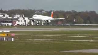 extreme crosswind landing A321 Philippine Airlines RP C9909 [upl. by Bride]