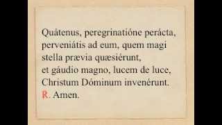 Benedictio sollemnis In Epiphania Domini [upl. by Lockhart227]