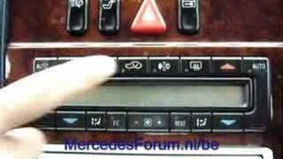 MercedesForum W210 climate control [upl. by Leyameg]