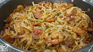 Shrimp and Sausage Cajun Pasta [upl. by Naida]