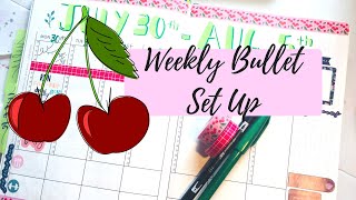 Weekly Bullet Planner Set Up  CHERRY BOMB  Scribbles that Matter Bullet Planner [upl. by Chilcote15]