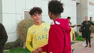 iShowSpeed Meets Ronaldos Son 🇸🇦 [upl. by Hamner]