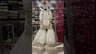 Beautiful Offwhite colour sharara dressesshortsvideo [upl. by Ettenim]