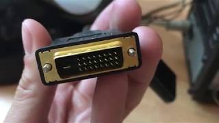 Как подключить старый монитор к новой видеокарте DVI  VGA HDMI  VGA [upl. by Sira]