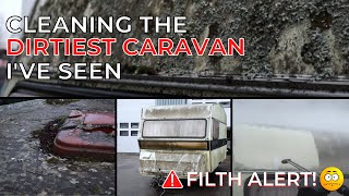 Cleaning a Extremely DIRTY Caravan Satisfying Pressure Washing and Dirt Removal [upl. by Neall]