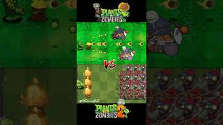 PVZ 1 vs PVZ 2 ThreepeaterTorchwood Vs Catapult Zombie Plants vs Zombies pvz pvzgameplay [upl. by Barby]