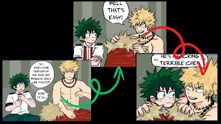 bakudeku  Discovering the NonMagical Side of Kacchan english comic Dub [upl. by Weinstein]