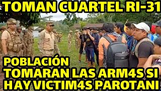 MILITARES DEL CUARTEL RI31 GUARDAN SUS ARM4S Y ANUNCIAN NO SALDRAN R3PRRIMIR A LOS MOVILIZADOS [upl. by Knipe]