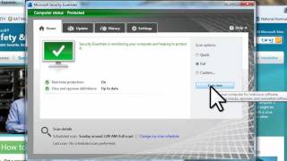 Microsoft Security Essentials  Free AntiVirus for Windows Tutorial [upl. by Dyrrej]