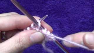 How to Knit Doing the Purl Stitch [upl. by Favien540]