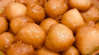 Arabic LuqaimaatSweet Dumplings crispy and juicy sweet BALL عربی لقائمات  میٹھا۔  FATIMA786 [upl. by Case]