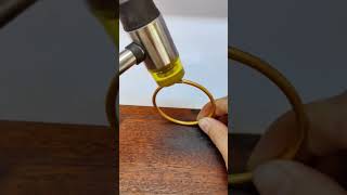 Gold ring fastening process Good tools and machinery can increase work efficiency [upl. by Alyakcim]